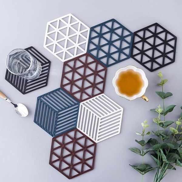 tea coaster non slip placemat high temperature insulation pad hollow pot mat