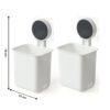 wall mounted bathroom storage organizer cup set (2 pc set) wall mounted bathroom storage organizer cup set (2 pc set)