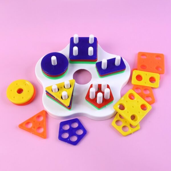 geometric stacking sorter puzzle toy