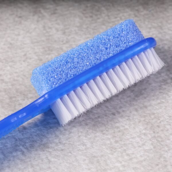 2 in 1 foot scrubber brush with pumice stone