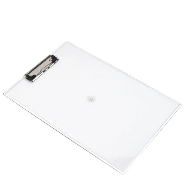transparent premium exam pad with centimeter measuring side for students