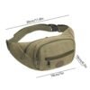 stylish canvas waist bag for men & women (1 pc)