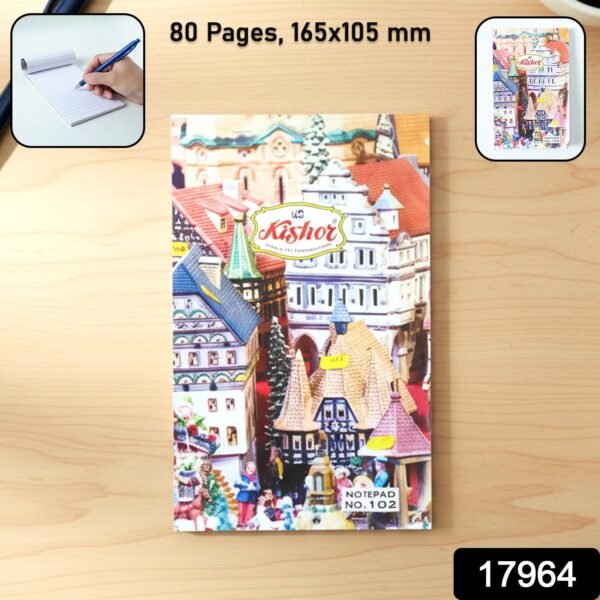 premium pocket notebook â€“ 80 page writing notepad (165 Ã— 105 mm, 1 pc)