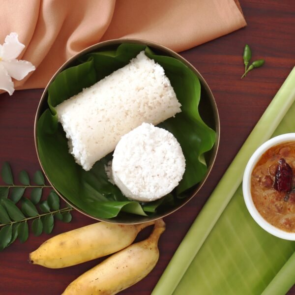 puttu maker set with steamer plate & pressure cooker top, stainless steel