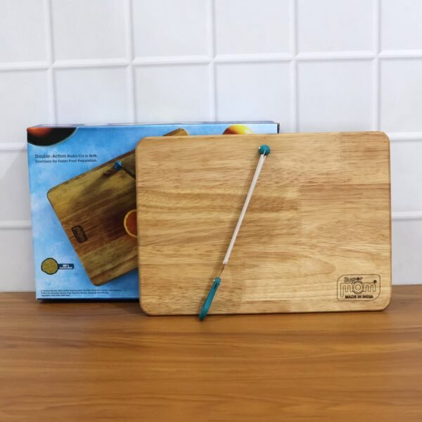 supermom wooden craft cutting and chopping board (1 pc)