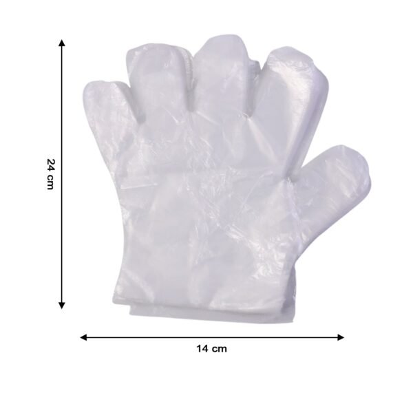 disposable transparent plastic gloves (100 piece pack) disposable transparent plastic gloves (100 piece pack)