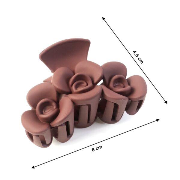 elegant rose shaped hair claw clip for women & girls (1 pc)