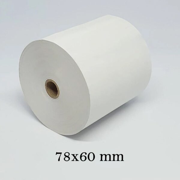 thermal label roll for barcode printing (78 Ã— 60 mm)