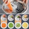 3 in 1 stainless steel mixing, straining & grater bowl set