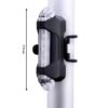 rechargeable led bicycle front & rear safety light (1 pc)