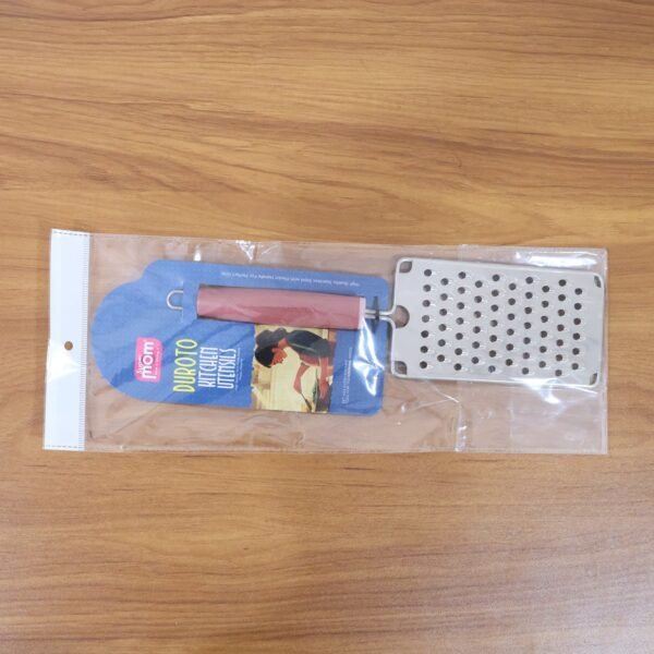 supermom stainless steel vegetable & cheese grater with soft grip handle (1 pc)