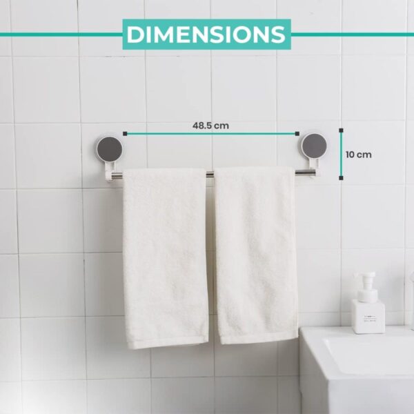 self adhesive towel rod / rack (1 pc)