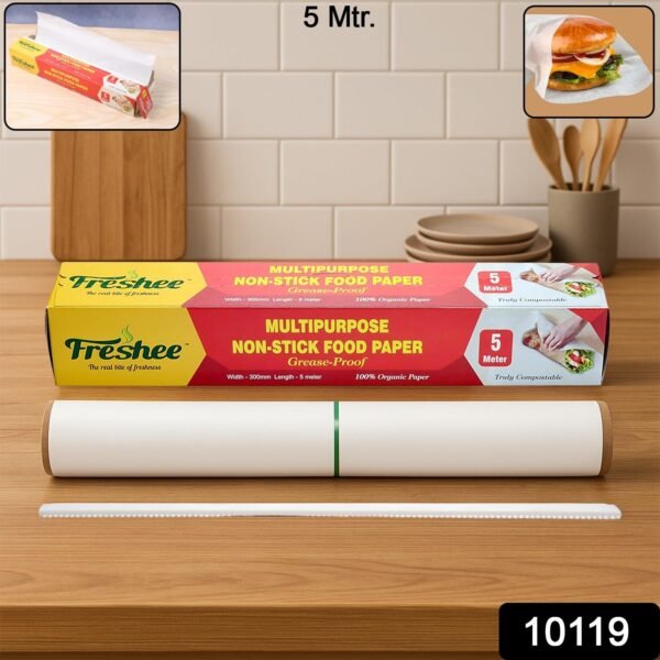 freshee multipurpose grease proof & non stick food paper roll â€” 300 mm Ã— 5 meter