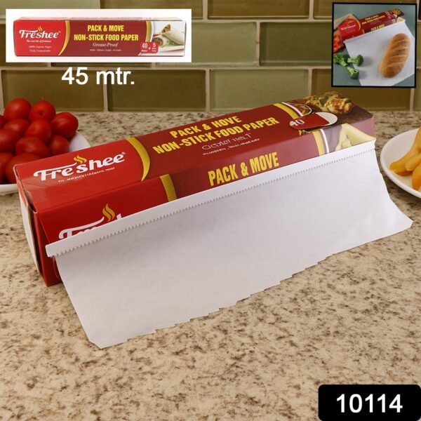 freshee pack & move non stick food paper 40 meter + 5 meter free (total 45 meter)