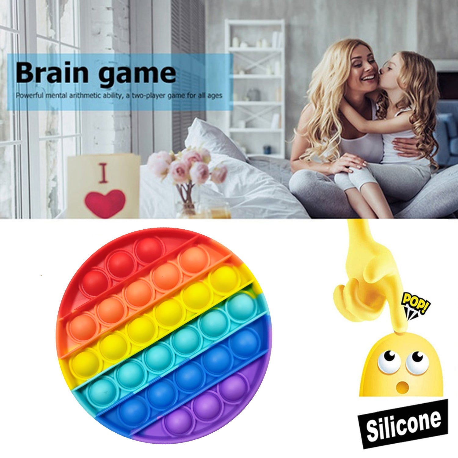 round it toy for stress reliever toy 1 pc round it toy for stress reliever toy 1 pc