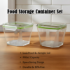 food storage container set with leak proof lid (500 ml / 2 pc)