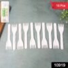 compostable bagasse fork â€“ 10 pcs pack