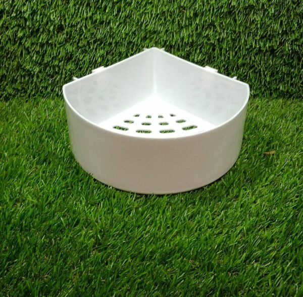 corner shelf bathroom kitchen rack self adhesive wall mount storage basket