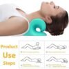 neck relaxer cervical pillow neck shoulder pain relief acupressure massage