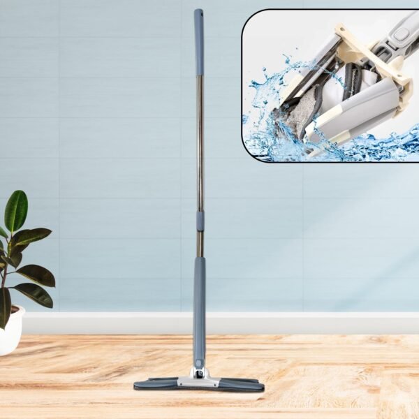 x shape hands free squeeze microfiber floor mop for home cleaning