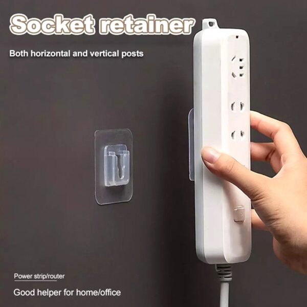 adhesive plastic wall hooks heavy duty (1 pair)