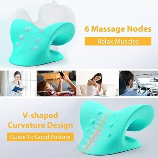 neck relaxer cervical pillow neck shoulder pain relief acupressure massage