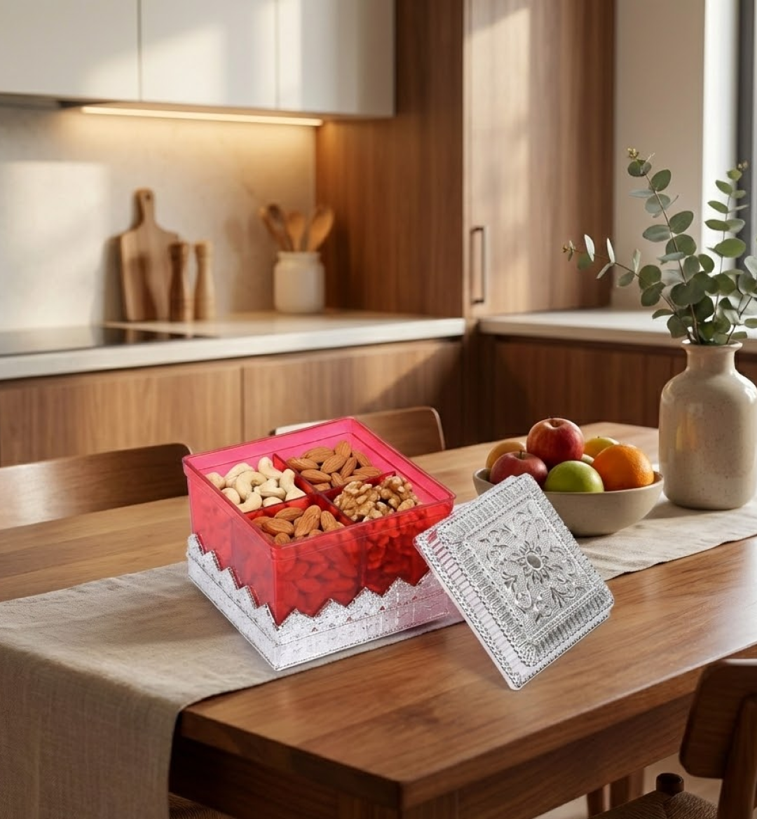 ruby dry fruit storage container attractive design box for home & kitchen
