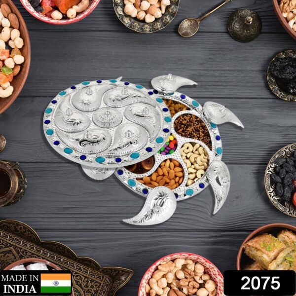 multipurpose 7 compartment dry fruit & snack storage box