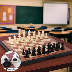 premium portable chess set plastic chess pieces (1 set)