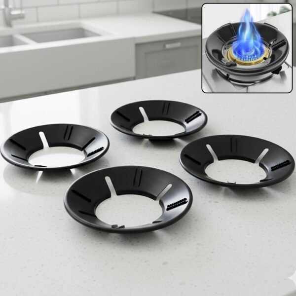 gas stove flame protector ring (25 x 25 cm, 4 pc)