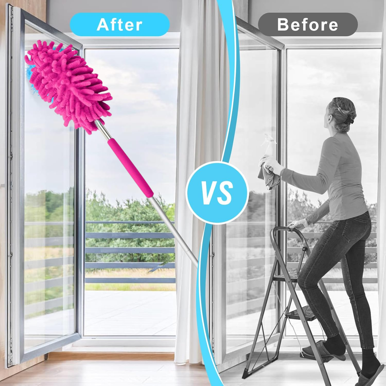 multipurpose microfiber fan cleaning duster for quick and easy cleaning