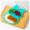6 piece rabbit shape dish set for kids (multicolor)