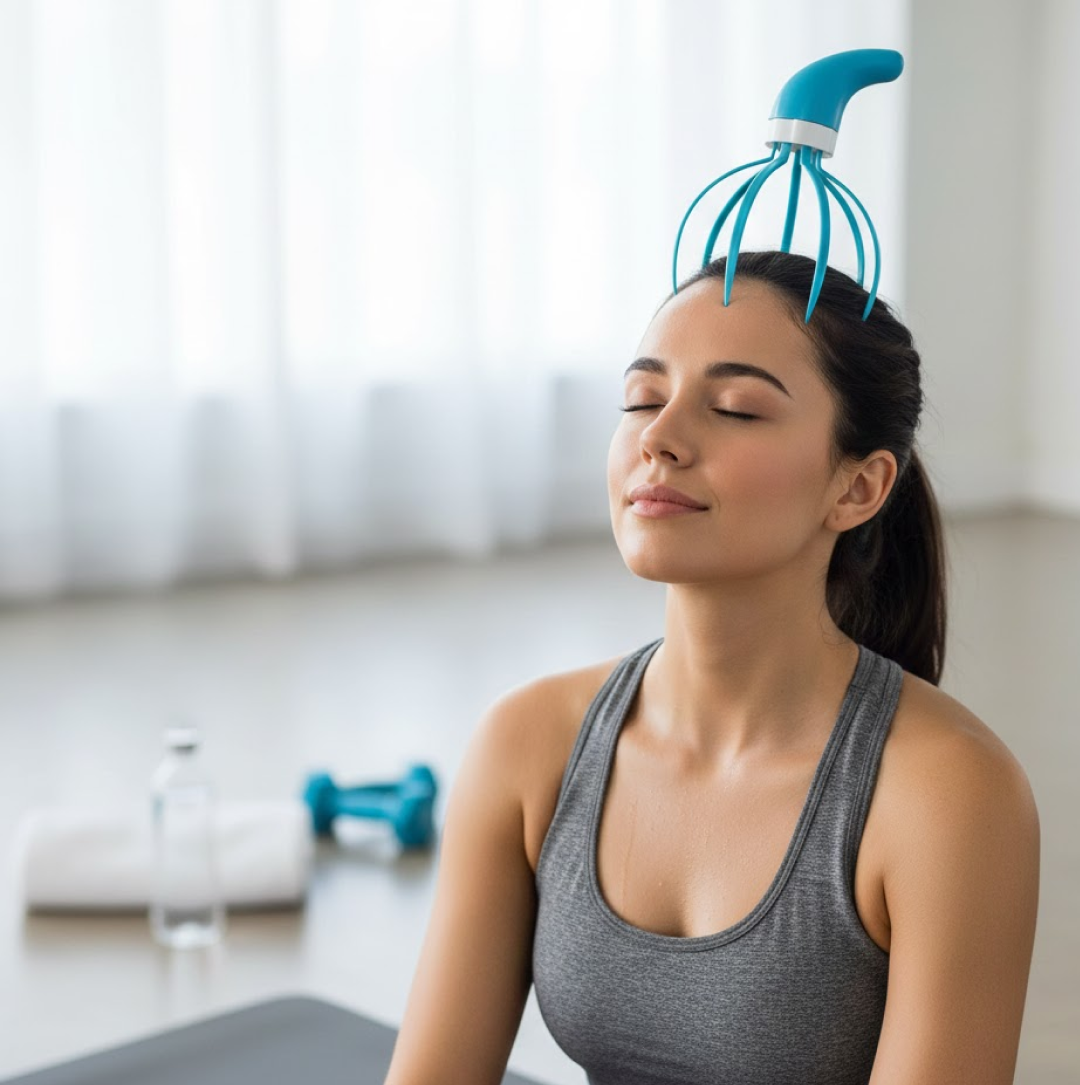 super life refreshing head massager hand grip
