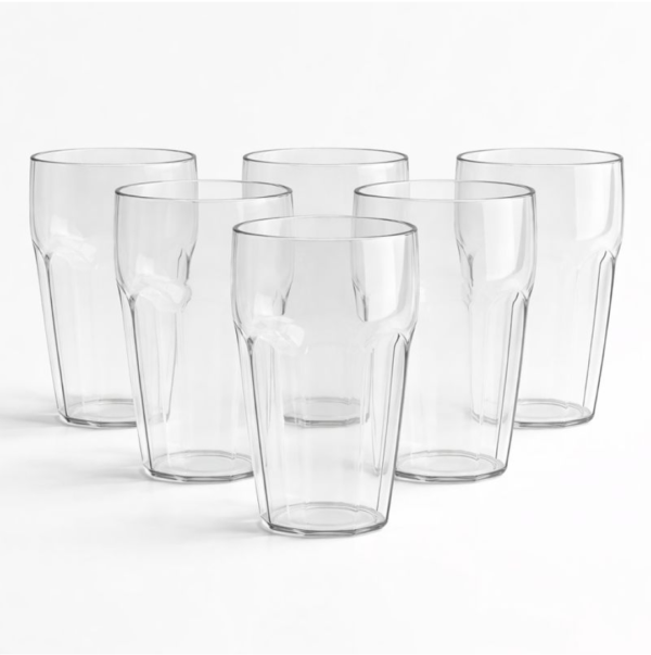 supermom transparent smoothy glass set (approx 300ml / 6 pc)