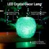 decorative led crystal table lamp with color changing (1 pc)