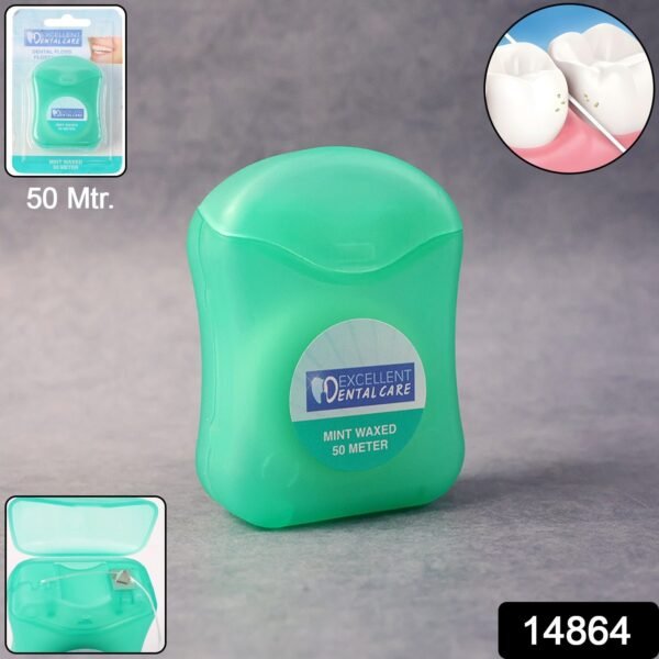 mint waxed dental floss â€“ (50 meter )
