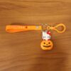 cute cartoon cat & pumpkin theme silicone keychain (1 pc) cute cartoon cat & pumpkin theme silicone keychain (1 pc)