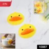 cute duck shape silicone hot pot holder (2 pc)