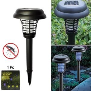 big garden lighting uv led solar powered mosquito trap and bug zapper (1 pc)