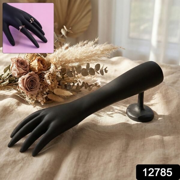 elegant black hand shaped jewelry display stand (1 pc)