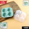 4 grid rose shape ice cube tray mold with lid