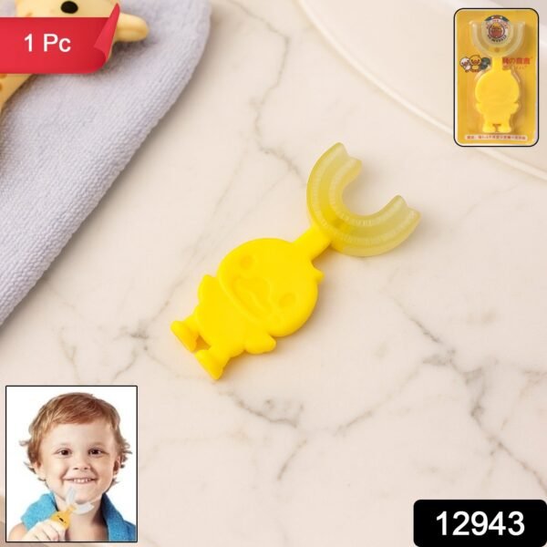 cute cartoon duck u shape baby toothbrush (1 pc / mix color)