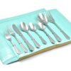 45pc stainless steel flatware set