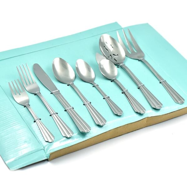 45pc stainless steel flatware set
