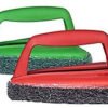 bathroom brush with abrasive scrubber for superior tile cleaning