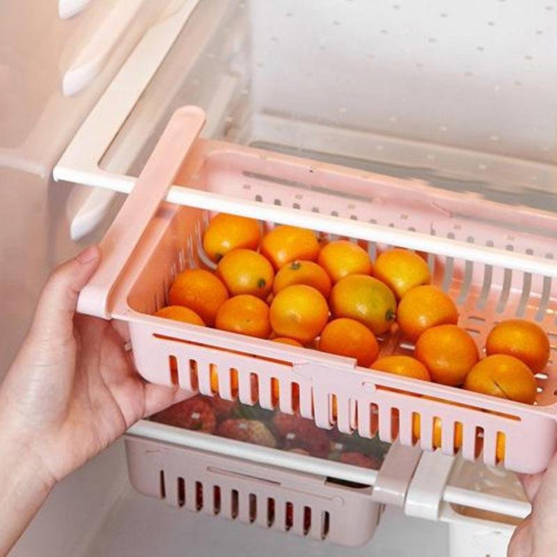expandable adjustable multipurpose fridge storage basket ( 1 pcs ) expandable adjustable multipurpose fridge storage basket ( 1 pcs )