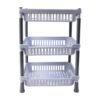 3 layer multipurpose kitchen storage basket rack