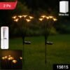 premium solar powered decorative firefly garden light (2 pc set)