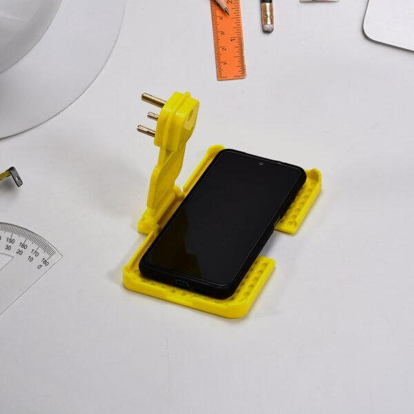 multi purpose yellow wall holder stand for mobile charging