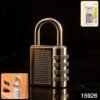 heavy duty 4 digit resettable combination padlock (1 pc)